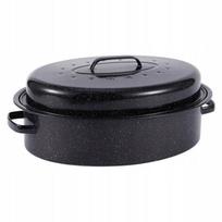 Emaliuotas troškintuvas su dangčiu, 4 l, 37 cm