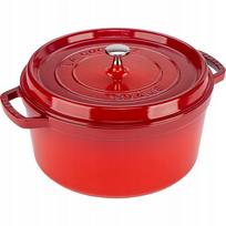 Troškintuvas Staub La Cocotte, apvalus, 28 cm, raudonas