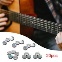 20 Count Guitar Inlay Dots for Fingerboard Use, Fret Position Markers Bass Accessories 2.0mm