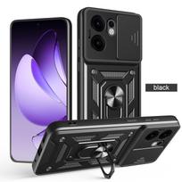 Karinis šarvuotas dėklas OPPO Reno13 F FS Dėklas Reno 13 Pro 13F 13FS Dėklas su žiediniu stovu laikikliu Coque Fundas Oppo Reno13 juoda