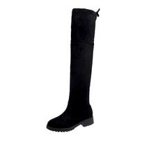 ZANPACE Fashion Thigh High Boots 2024 Large Size 43 Winter Over Knee Boots Women Shoes Sexy Long Womens Platform Heels Boots 5 juoda