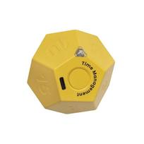 Flip Timer Cube-Kitchen Timers for Cooking Studying Working Sports White Yellow Vibrations-Flip Timers for Student geltona