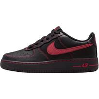 Nike Air Force 1 LV8 GS Black/Black/Black/University Red Kids Sneakers HV4762-001 38.5