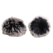 2Pcs Windscreen Muff for Tascam DR40 Recorders Microphone Windshield Windscreen Artificial Furs Wind Screen Furry 1