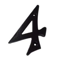 Namo numeris 4, 105×75 mm, juodas
