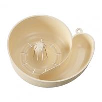 Snail Shape Drain Basket Automatic Cleaning Basket Multifunctional Kitchen Tool for Washing Berries Grapes Cherry Tomatoes smėlis