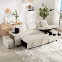 L formos sofa su miego funkcija, USB, 231x132x84 cm, 1 vnt