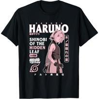 Naruto Shippuden Sakura Text Overload T-Shirt(1) S juoda