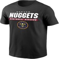 Philcos NBA Denver Nuggets Northwest Division Black T-Shirt S juoda