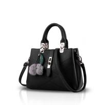 NICOLE & DORIS New Wave Packet Messenger Bag, Women's (Black, Size L)