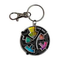 Spalvotas Fidget emalinis segtukas 20 spalvų Fidget ratukas-suktukas menininkams 3 viename segtukas raktų pakabukas magnetukas nerimo malšinimui 1pc B