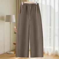 Velvet Wide-Leg Pants for Middle-Aged and Elderly Women - Slimming, Stylish Winter Wear 5XL