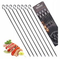Nerūdijančio plieno grilio iešmai BBQ kebabui 31,5 cm, 8 vnt., 31,5 cm