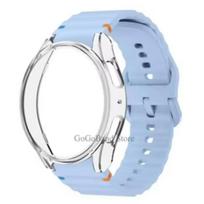 Case+Strap for Samsung Galaxy Watch 7 6 5 4 40mm 44mm Silicone official Band PC Protector Cover Bumper for Galaxy Watch 6Classic Galaxy 6 Clasic 47mm