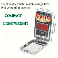Matchbox Sealed Tin Stainless Steel Waterproof Dustproof Pill Storage Box Survival Tool Kit Retro Metal Storage Box Accessories