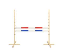 Jumping obstacle for Hobby Horse 120cm, two beams - red and blue