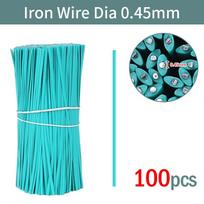 100Pcs Gardening Cable Ties Oblate Iron Wire Twist Plant Flower Growing Vines Climbing Fix Strings Multifunction Cable Wire Tie 8cm