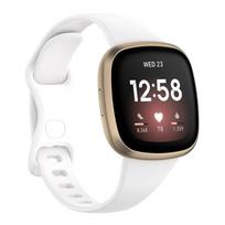 For Fitbit Versa 4 / Versa 3 / Sense Universal TPU Watch Band, Size:S S