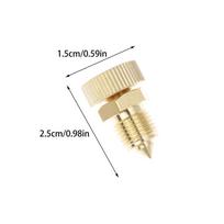 PI 1pc new High Pressure Hand Pump 300bar Copper Air Bleed Screw Safety Bleeder Valve Spare Parts Replacement Kit