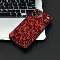 Artist K-H-haring Phone Case For IPhone 17 Air 16 E Pro Max 15 14 13 Mini 12 Pro 11 Max Plus Black Soft Shell iPhone 12 Mini