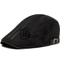 New Men Beret Fashion Embroidery Flat Cap Summer Visor For Male Fashion Vintage Cotton Casual Berets Adjustable 54-60cm