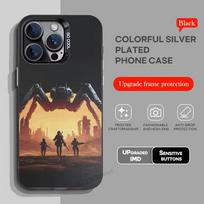 HOT GAME A-ARC Raiders Phone Case For iPhone 17,16,15,14,13,12,11,Pro,Max,Plus,Mini,X,XS,XR,8,S,SE Soft Black Case iPhone17pro beige