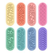 8 vnt./rinkinys Vaikams silikoninis sensorinis akmens žaislas Tekstūruotas nerimo akmuo Koncentracijos pagalba Nerimo ir streso mažinimo Fidget akmens žaislas 8pcs brown
