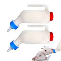 Goat Feeder Bottles 2X Lamb Feeding Bottles Pet Breeding Accessory With Scaled And Handle For Goat Cow Sheep Puppy