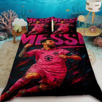 Duvet Cover FashionFootball Star R-Ronaldo Printing Bedding Set Duvet Cover Comforter Bed Youth Kids Girl Boys Birthday Gift 135x200cm red