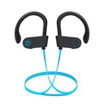 Belaidės sportinės ausinės, atsparios vandeniui, su triukšmo slopinimo funkcija, HiFi garsu, ausies lankeliu, suderinamos su Bluetooth 5.0 ausinės mėlyna