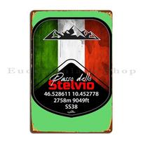 DORA Tin Sign Stelvio Pass Passo Dello Stelvio Andamp Italy Italia Metal Sign Cinema Retro Painting Design Personalized Tin Sign Poster 20x30cm（7.8x11.8inch）