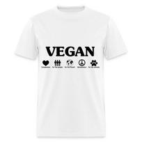 Eik į veganizmą viskam marškinėliai Vegetariški marškinėliai Sveikas maistas dydis S-6XL S