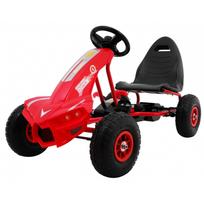 "Champion" pedalinis kartingas vaikams 3+ Raudona + Pripučiamos padangos + Reguliuojama sėdynė + Rankinis stabdis