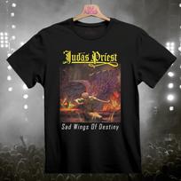 Judas Priest Sad Wings Of Destiny T Shirt Heavy Metal Band Tees Black S-3XL XXL