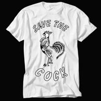 Funny Save The Cock Graphic T-Shirt Offensive Joke Novelty Adult Humorous Tee M