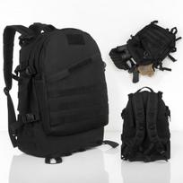 Juoda ergonomiška Peterson turistinė taktinio stiliaus kuprinė 40 l, A4