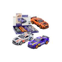 Lenktyninis automobilis GT 500 su atidaromomis durimis, varikliu, šviesomis ir garso efektais