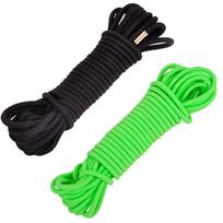 Jumping ropes,Pieces Jump Ropes Elastic Ropes ， Kids Fitness Game for Outdoor Exercise,green + black-5m