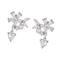 Fashion Pearls Waterdrops Diamonding Buckles Ear Hook Adornment For FreeClip 1 2 Headphones Alloy Zircons Enhancement sidabras