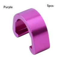 Hose Outdoor MTB Bike Derailleur Lines Case C Shape Clips Brake Cable/Line Buckles C-buckle Clasps 5pcs violetinė