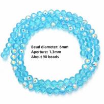 96-faceted Faceted Glass Beads 6/8/10mm Sizes Crystal Earth Beads  for Jewelry Making