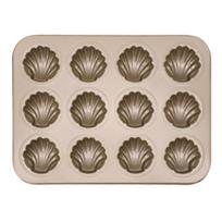 Heat Resistant Baking Mold 12 Cavity Madeleine Mold Cake Pan Shell Shaped Mold  Cupcakes auksas