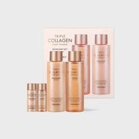 Triple Collagen Total Tension 2-Piece Set (Toner 200ml+20ml / Emulsion 200ml+20ml)