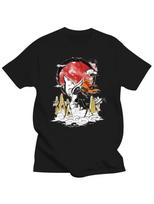 Okami Amaterasu Sun Motif T-Shirt, 100% Cotton, Casual Crew Neck, Slight Stretch S