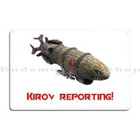 Command And Conquer Red Alert Kirov Reporting Metalo ženklas Garažas Kino salė Urvas Klubas Spausdintas skardos ženklas Plakatas 20x30cm（7.8x11.8inch）