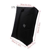 17L Vacuum Compression Bag with Air Pump Dustproof Waterproof Travel Storage Bag Outdoor Compression Backpack Luggage Bag 1 bag no pump black