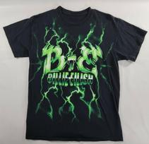 Billie Eilish Lightning Green Limited Edition Airbrush T-Shirt Tee Size Medium XL
