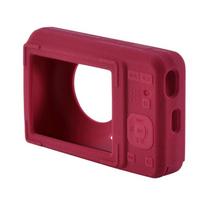 Scratch Proof Silicone Protector Skin for PIXPRO FZ55 Digital Camera Washable Sleeve Protections Cover Case raudona