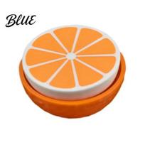 Citrus Shaped Fidget Keychain 3D Printed Clicker Keychain Realistic Orange Lemon Squeeze Stress Relief Toy Mini Novelty Fruit Gift Key Ring oranžinė
