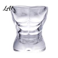 Vodka Glass Wine Glass Human Body Art Cup Transparent Thick-bottomed Whiskey for Party Beer And Stylish A